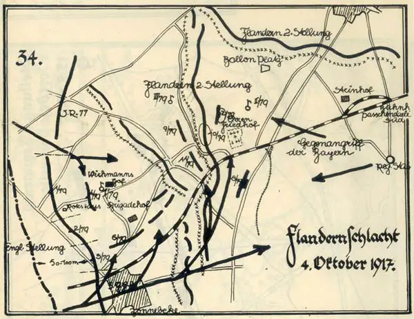 Map 2 -  October 4th 1917 (Foto: Malte Znaniecki)